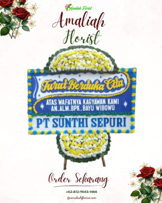 Papan Bunga Duka di Obi Timur